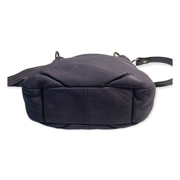 B Makowsky Lavender Purple Small Crossbody Shoulder Bag Genuine Leather EUC - Picture 8 of 8